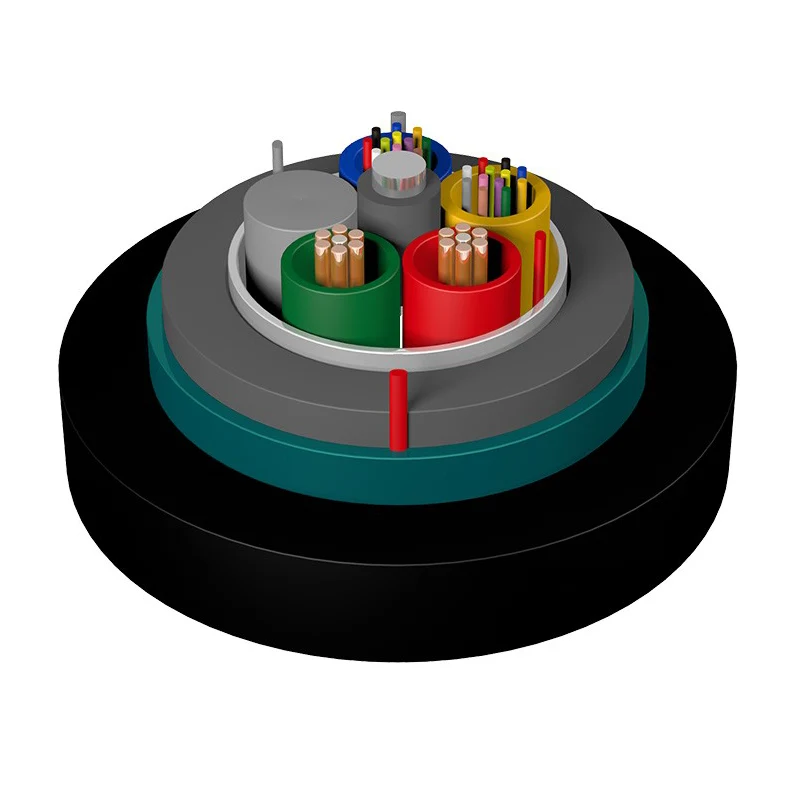 Hybrid Optical et électrique Câble de tube lâche échoué GDTA53