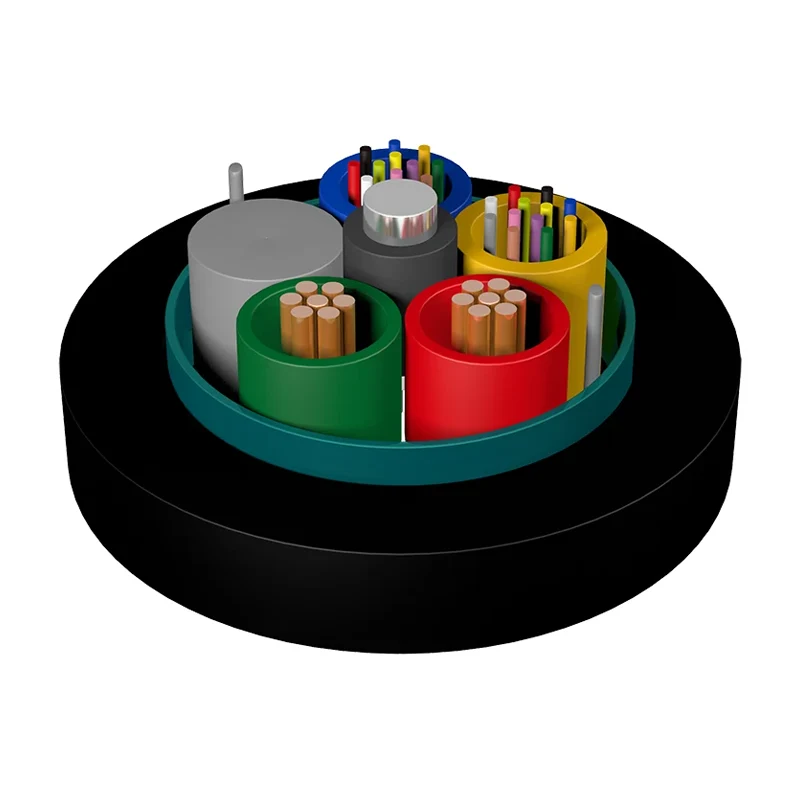 Hybrid Optical et électrique Câble de tube en vrac bridé GDTS