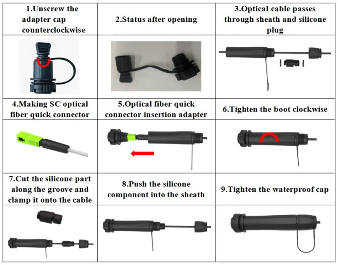 Pre-connectorized Fiber Optic Cable Distribution Box GFS-008-030C