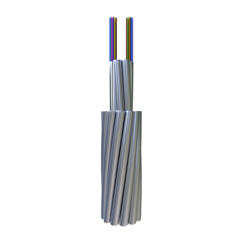 Fil de masse au-dessus de la fibre optique à tube échoué